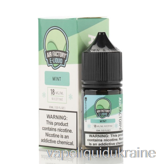 Vape Liquid Ukraine Mint - Air Factory SALTS eLiquids - 30mL 36mg